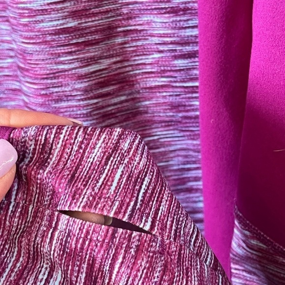 Lands End Sport size Large 14/16 quarter zip with thumb holes and back pocket - Picture 13 of 16